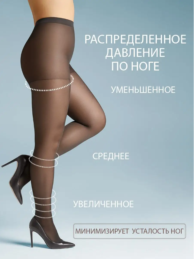 354р 442р Колготки женские Attiva 70 XXL Plus Size Omsa