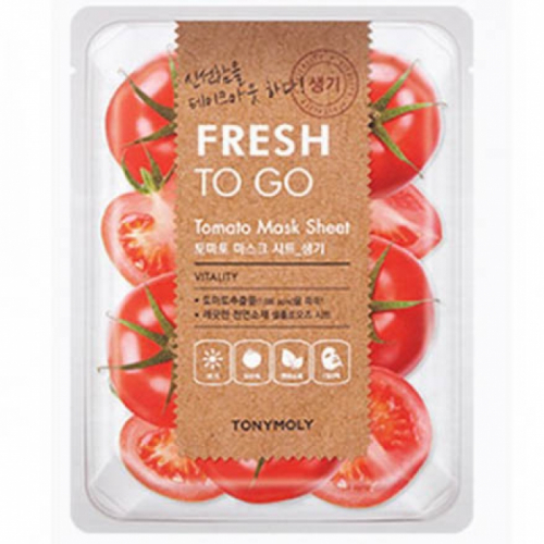 TONYMOLY FRESH TO GO Tomato Mask Sheet Освежающая тканевая маска для лица с экстрактом томата 20г