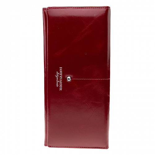 lou206-80014c wine red кошелек LOUI VEARNER натуральная кожа 9х19x2