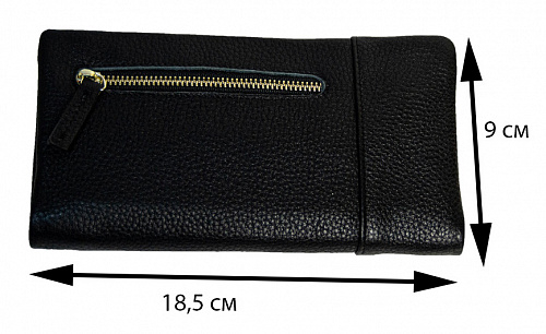 sw-1226# black- кошелек женский COLIV KILOM натуральная кожа 18,5х9