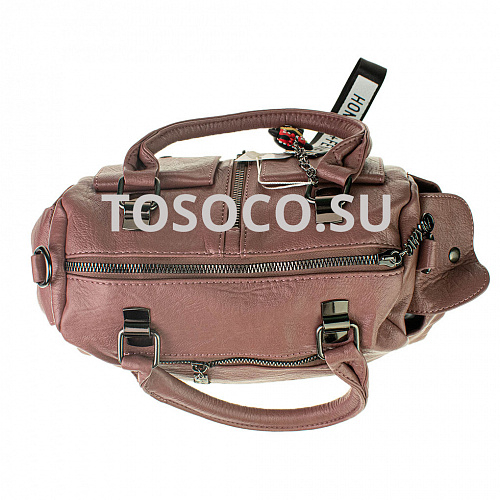 5518-1 розовая сумка экокожа 17х30х15