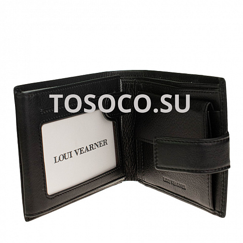 lou-8141a 05 black кошелек LOUI VEARNER натуральная кожа 10x13x2