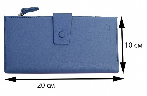 a167a-1712-7 blue - кошелек женский Cossroll натуральная кожа 20x10