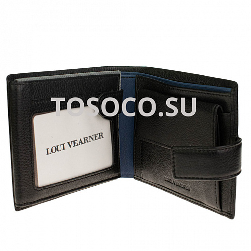 lou-8151a 05 black кошелек LOUI VEARNER натуральная кожа 10x13x2