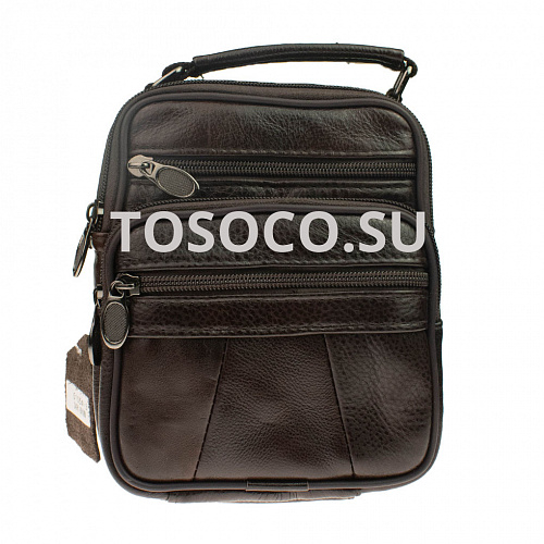 5105-3 dark brown 33 сумка натуральная кожа 20x15x9