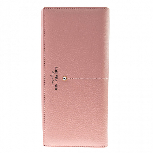 lou205-80016f pink кошелек LOUI VEARNER натуральная кожа 9х19x2