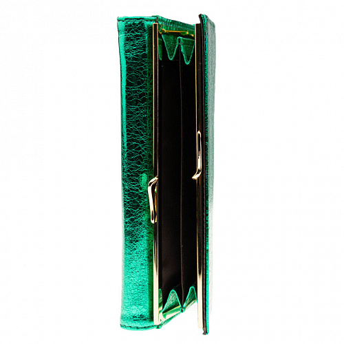 1014-28k green кошелек COSCET натуральная кожа 10х19x2
