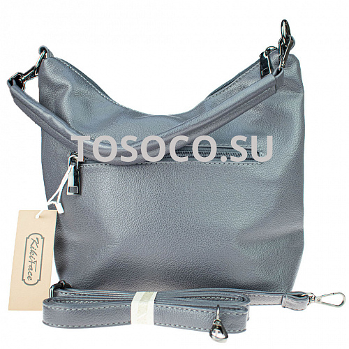 kf-384-1 gray сумка натуральная замша+экокожа 23х27х12