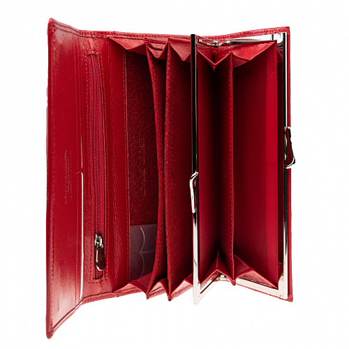 lou206-01b red кошелек LOUI VEARNER натуральная кожа 9х19x2