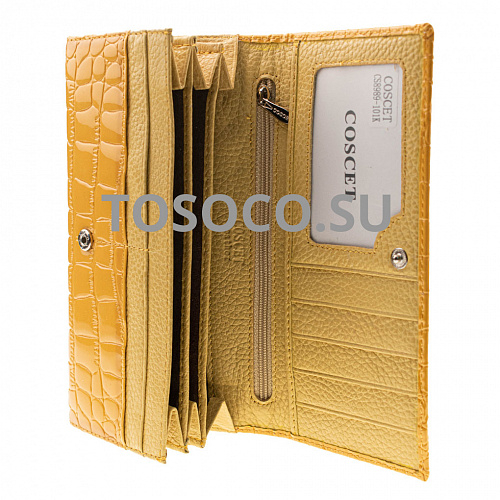 cs8989-101k yellow кошелек COSCET экокожа 10х19x2