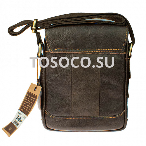 rr9033-4 d.brown 31 сумка Ruff Ryder натуральная кожа 24x16x7