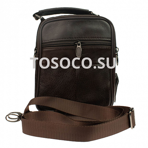 5106-3 dark brown 33 сумка натуральная кожа 20x15x9