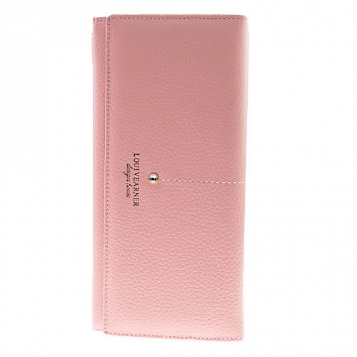 lou205-80014f pink кошелек LOUI VEARNER натуральная кожа 9х19x2