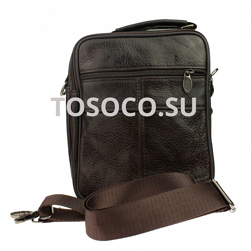 206-3 dark brown 33 сумка натуральная кожа 23x20x10