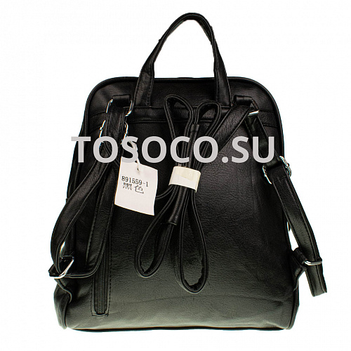 891559-1 black рюкзак экокожа 25x28x13