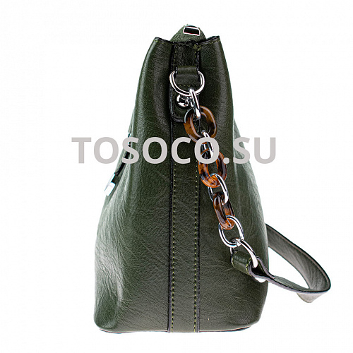 z-2101 зеленая сумка экокожа 23х23х11