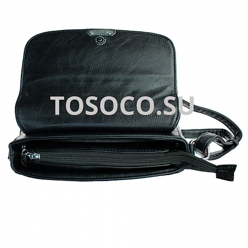 f-13144-3 black 28 сумка натуральная замша+экокожа 20х26х8