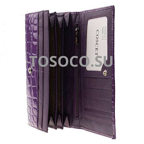 cs8989-101-e purple кошелек COSCET экокожа 10х19x2