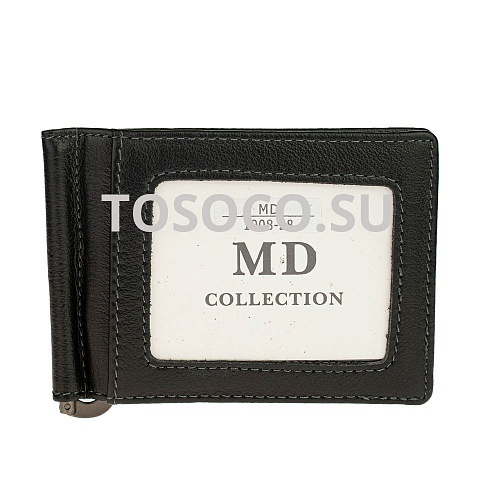 md1008-28 black кошелек MD Collection натуральная кожа 8x11x2