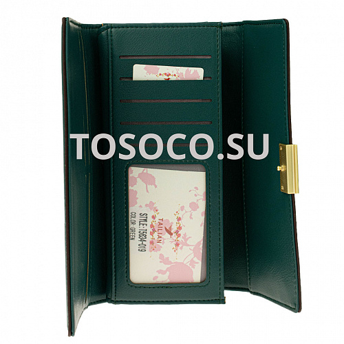 t5634-019 green кошелек Tailian экокожа 10x20x2