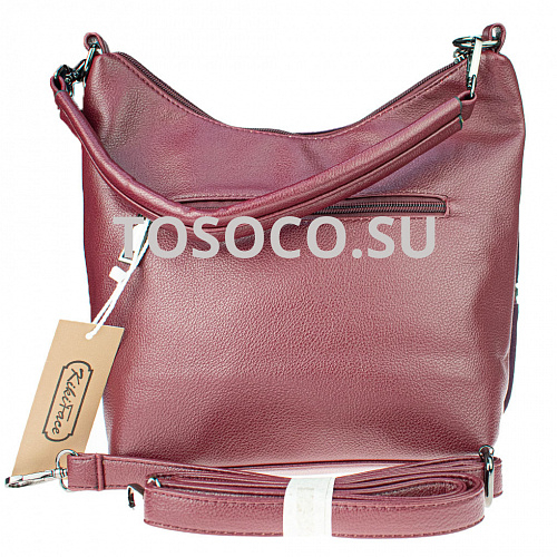 kf-384-1 wine red сумка натуральная замша+экокожа 23х27х12