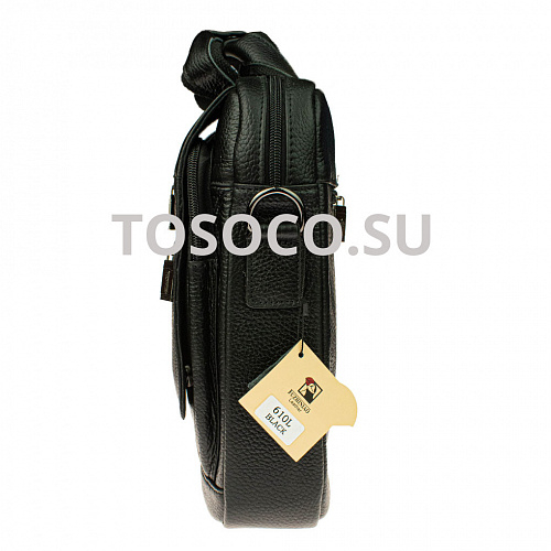 610l black 31 сумка Fuzhiniao натуральная кожа 27x38x9