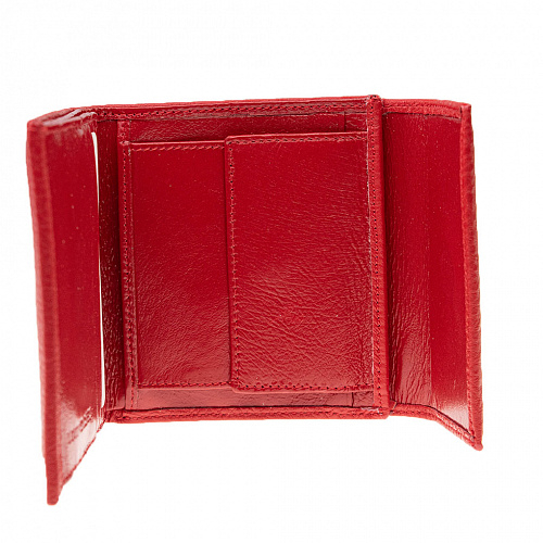 lou207-105b red кошелек LOUI VEARNER натуральная кожа 10х10x2