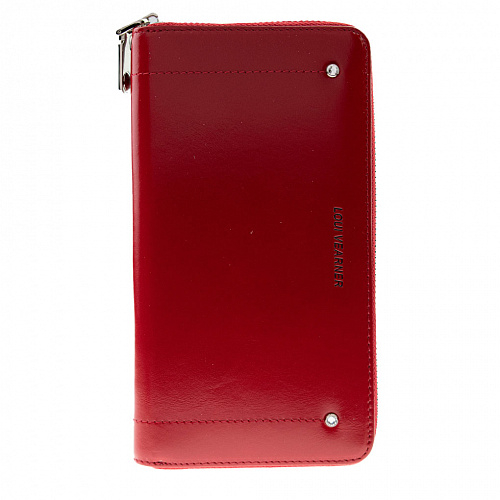 lou188-1141b red кошелек LOUI VEARNER натуральная кожа 11х20x2