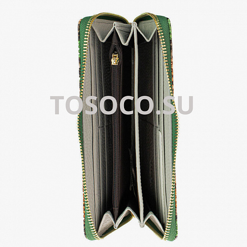 1016-30-a green 31 кошелек COSCET натуральная кожа 10х20х2