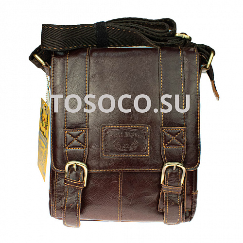 rr1471-2 d.brown 31 сумка Allan Marco натуральная кожа 27x22x7