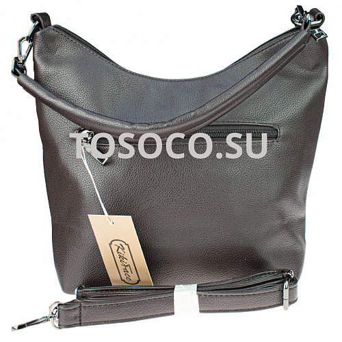 kf-384-1 coffee сумка натуральная замша+экокожа 23х27х12