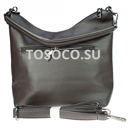 kf-385-1 coffee сумка натуральная замша+экокожа 25х25х12