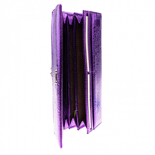 1014-28h purple кошелек COSCET натуральная кожа 10х19x2