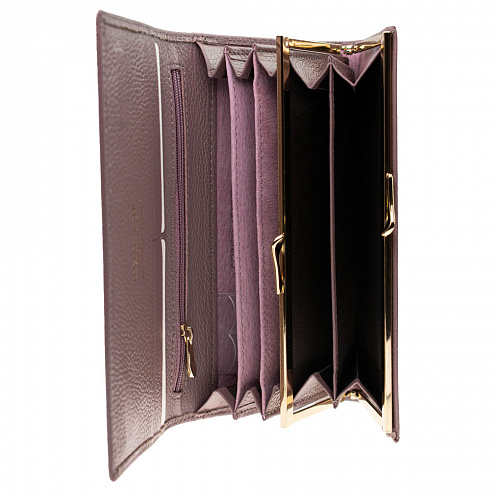 lou205-01d purple кошелек LOUI VEARNER натуральная кожа 9х19x2