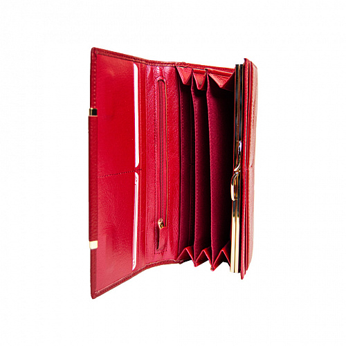 jc568-2# red- кошелек женский NOVOTEL натуральная кожа 19,5х9,5