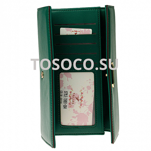 t5651-004 green кошелек Tailian экокожа 10x20x2