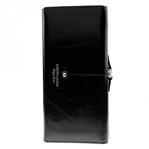 lou206-02a black кошелек LOUI VEARNER натуральная кожа 9х19x2