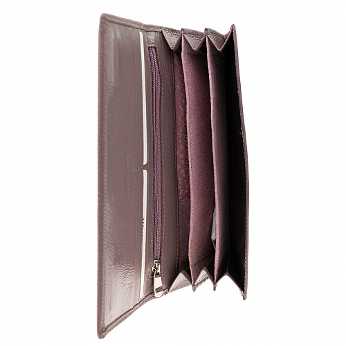 lou207-02e purple кошелек LOUI VEARNER натуральная кожа 9х19x2