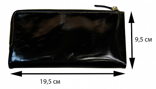 sw-1252# black- кошелек женский COLIV KILOM натуральная кожа 19,5х9,5
