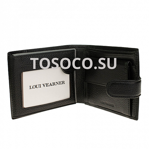 lou-8171a 05 black кошелек LOUI VEARNER натуральная кожа 10x12x2