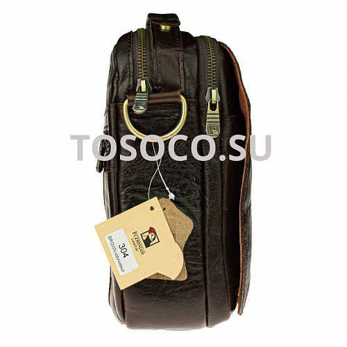 304 brown 31 сумка Fuzhiniao натуральная кожа 21x24x9