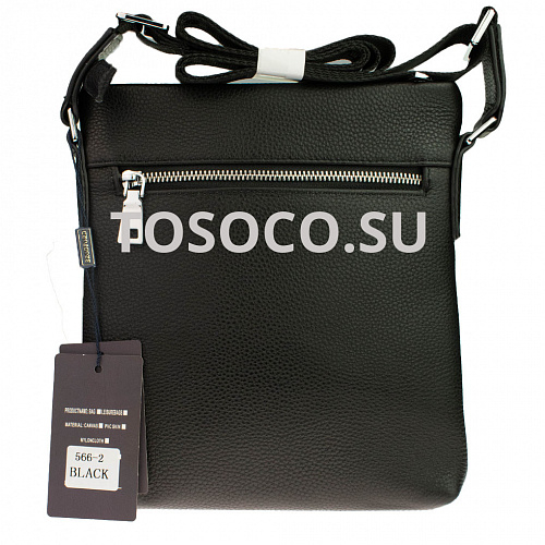 566-2 black сумка Bradford натуральная кожа 24x20x7