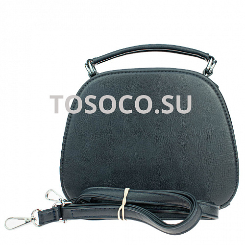 f-90634-3 blue 28 сумка натуральная замша+экокожа 18х21х19