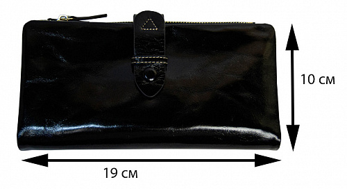 yp-8665# black- кошелек женский COLIV KILOM натуральная кожа 19х10