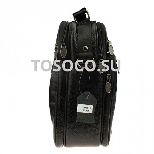 304-3 black 33 сумка натуральная кожа 25x21x10