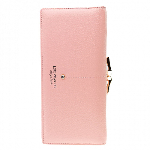 lou205-02f pink кошелек LOUI VEARNER натуральная кожа 9х19x2