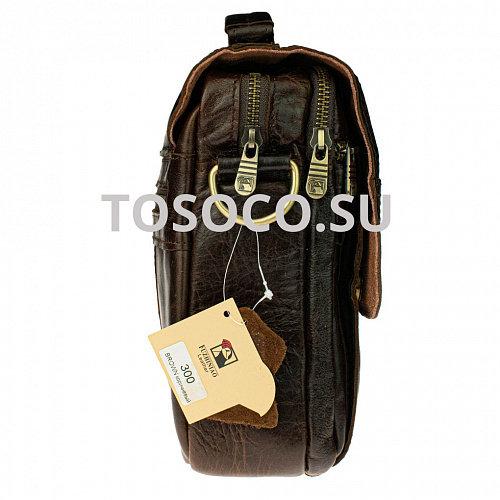 300 brown 31 сумка Fuzhiniao натуральная кожа 21x24x9