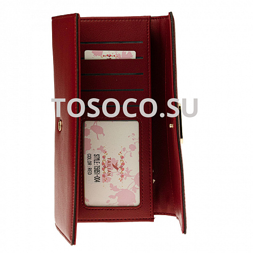 t5651-004 red кошелек Tailian экокожа 10x20x2