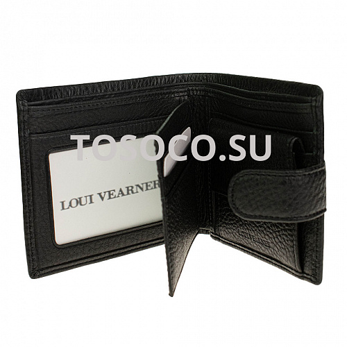 lou-8173a 05 black кошелек LOUI VEARNER натуральная кожа 10x12x2