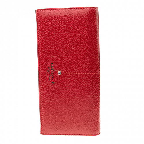lou205-01b red кошелек LOUI VEARNER натуральная кожа 9х19x2